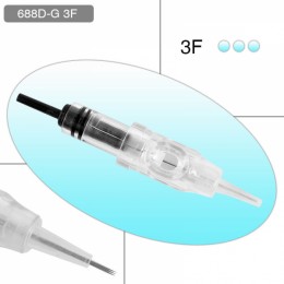 Agulha Estérelizadas Para Dermógrafo Easy Click 3f - 3 Pontas Linear