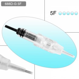 Agulha Estérelizadas Para Dermógrafo Easy Click 5f - 5 Pontas Linear